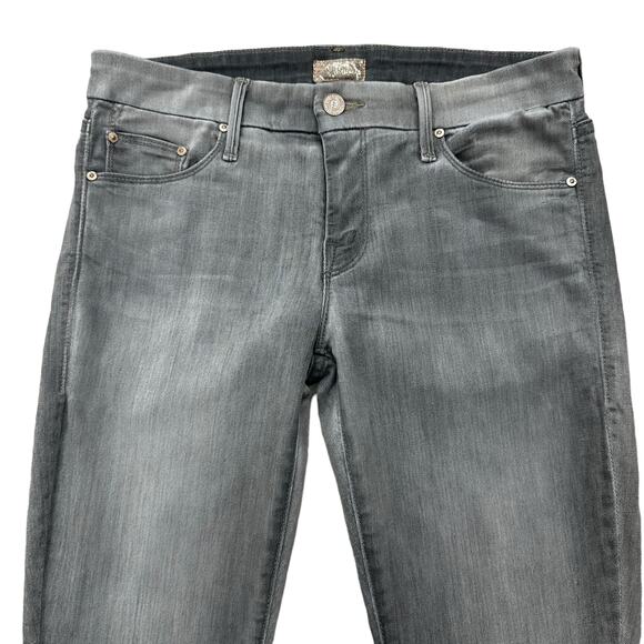 MOTHERl The Looker jeans Size 28  Dark Moon Magic Grey Light Wash Skinny - Picture 3 of 16